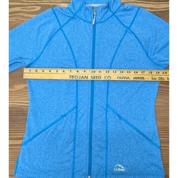 L.L. Bean Women’s Medium Full Zip Performance Jacket Blue Stretch Athletic - Picture 14 of 16